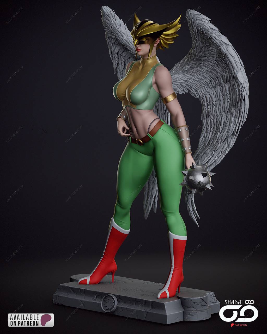 P站图纸印象馆 Shadaloo Studios DC漫画 鹰女 Shadaloo Studios DC漫画 鹰女