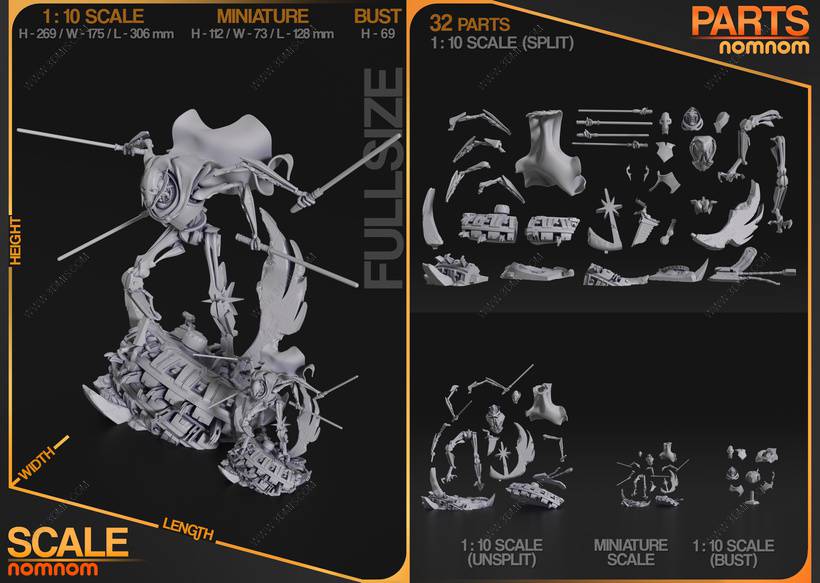 P站图纸印象馆 NomNom 星球大战 格里弗斯将军 NomNom 星球大战 格里弗斯将军