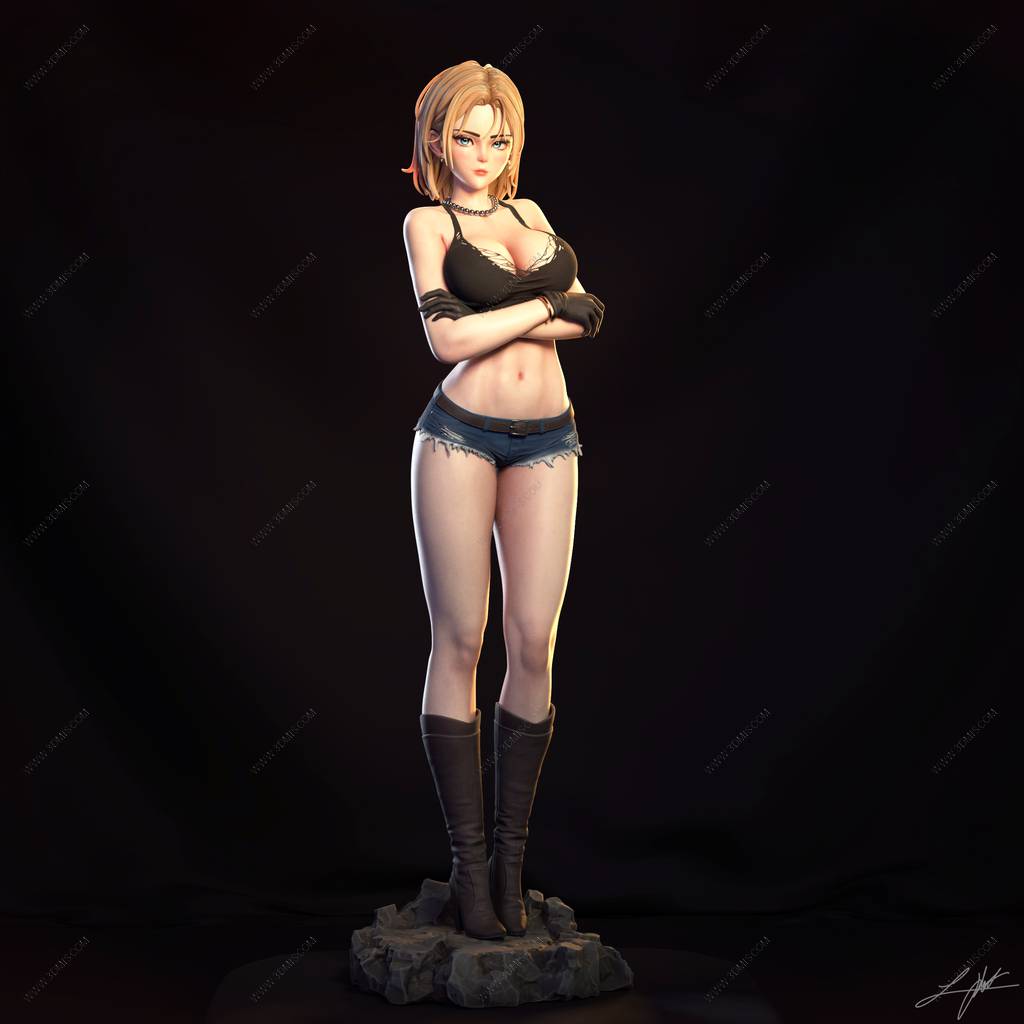 P站图纸印象馆 ABE3D 龙珠 人造人18号 ABE3D 龙珠 人造人18号