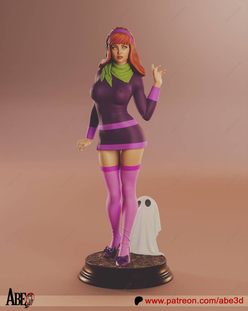 P站图纸印象馆 ABE3D 史酷比狗 戴夫妮 ABE3D 史酷比狗 戴夫妮