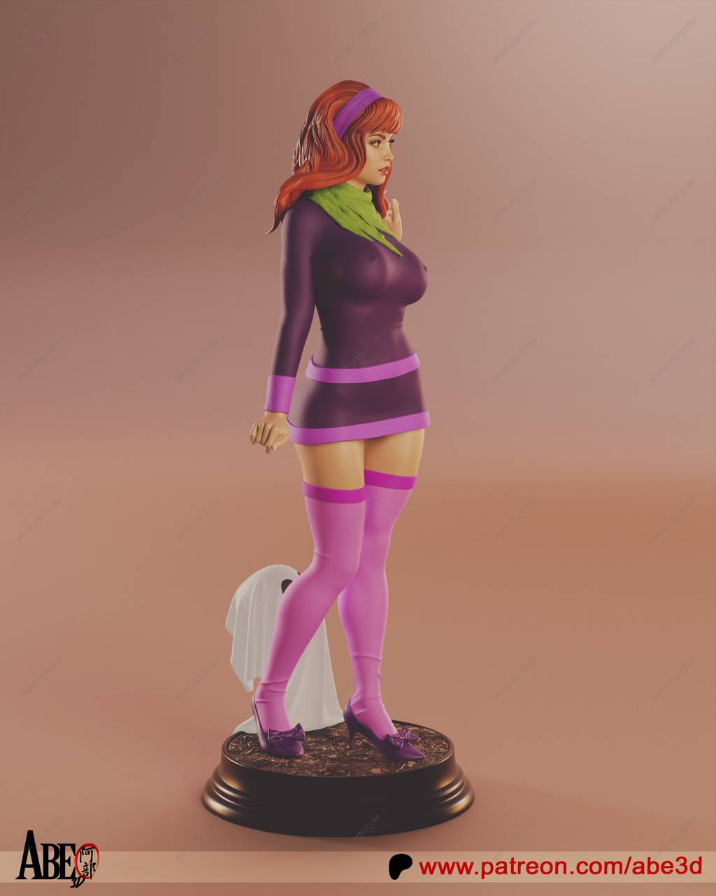 P站图纸印象馆 ABE3D 史酷比狗 戴夫妮 ABE3D 史酷比狗 戴夫妮