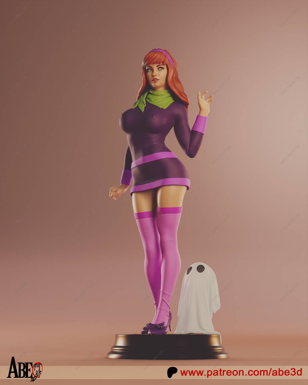 P站图纸印象馆 ABE3D 史酷比狗 戴夫妮 ABE3D 史酷比狗 戴夫妮