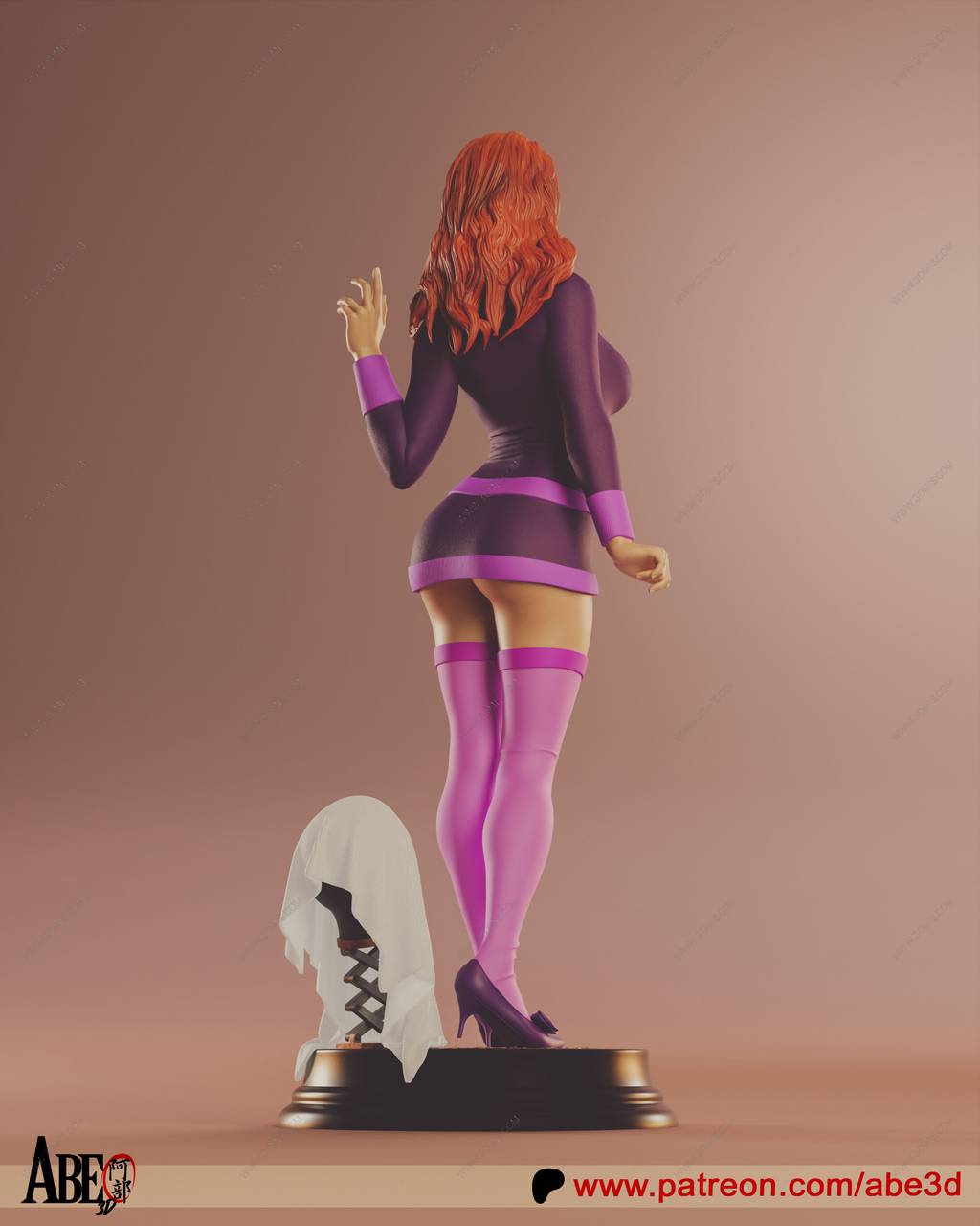 P站图纸印象馆 ABE3D 史酷比狗 戴夫妮 ABE3D 史酷比狗 戴夫妮