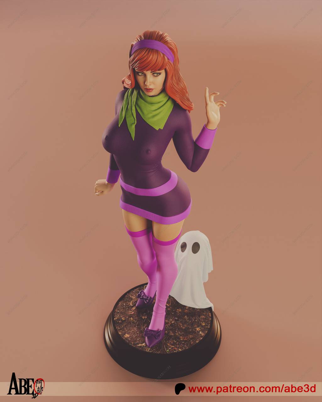 P站图纸印象馆 ABE3D 史酷比狗 戴夫妮 ABE3D 史酷比狗 戴夫妮