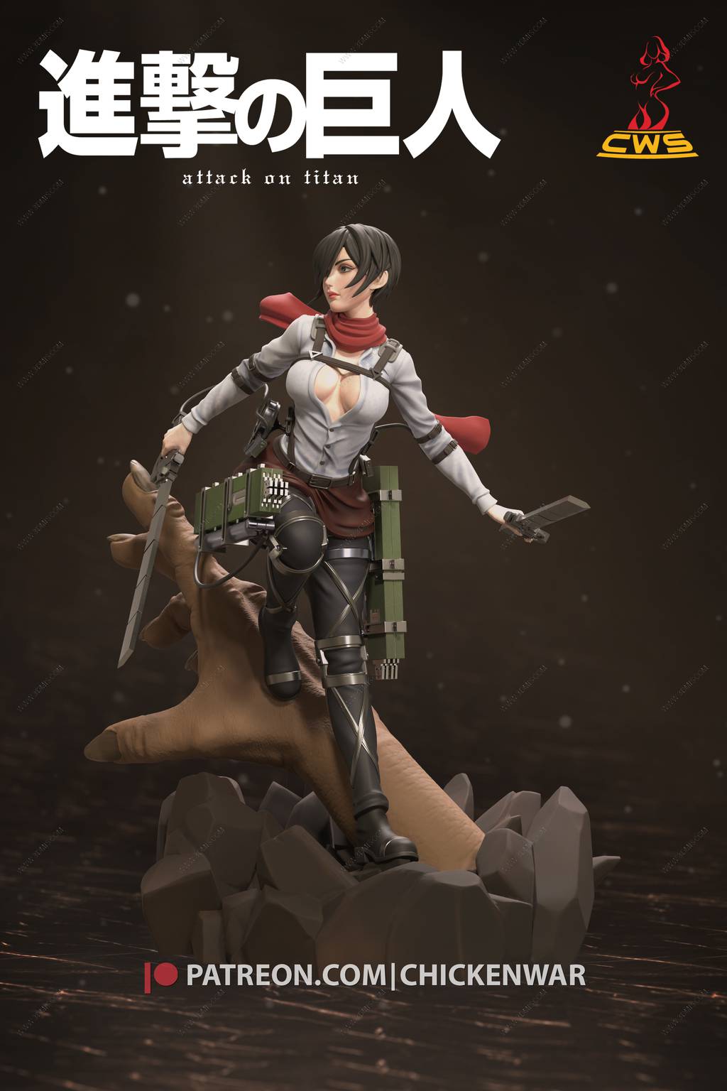 P站图纸印象馆 CW Studio 进击的巨人 三笠·阿克曼 CW Studio 进击的巨人 三笠·阿克曼