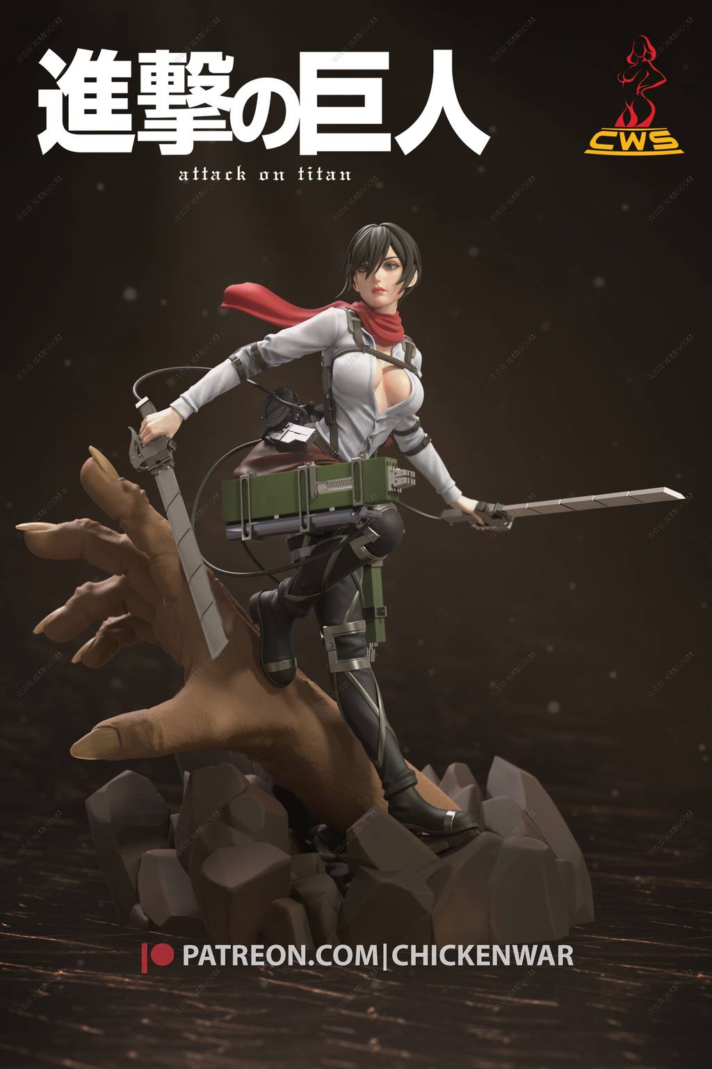 P站图纸印象馆 CW Studio 进击的巨人 三笠·阿克曼 CW Studio 进击的巨人 三笠·阿克曼