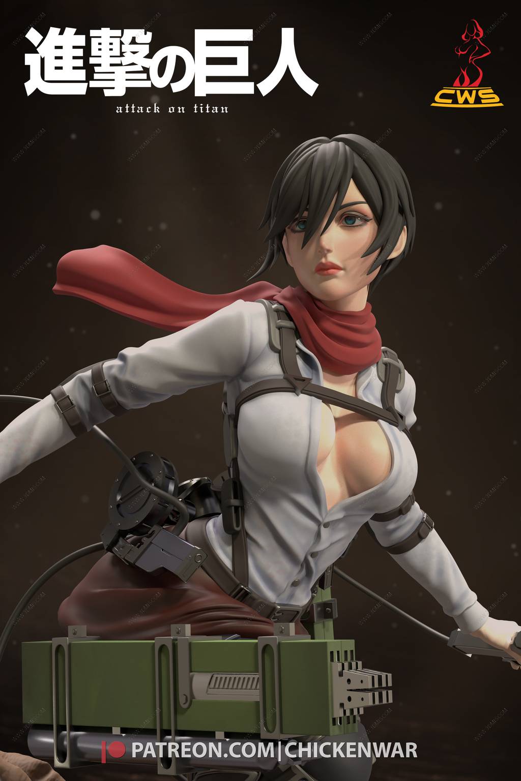 P站图纸印象馆 CW Studio 进击的巨人 三笠·阿克曼 CW Studio 进击的巨人 三笠·阿克曼