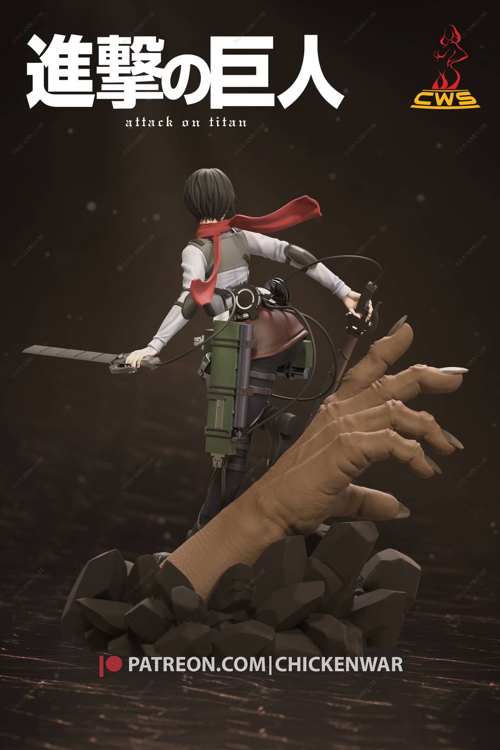 P站图纸印象馆 CW Studio 进击的巨人 三笠·阿克曼 CW Studio 进击的巨人 三笠·阿克曼