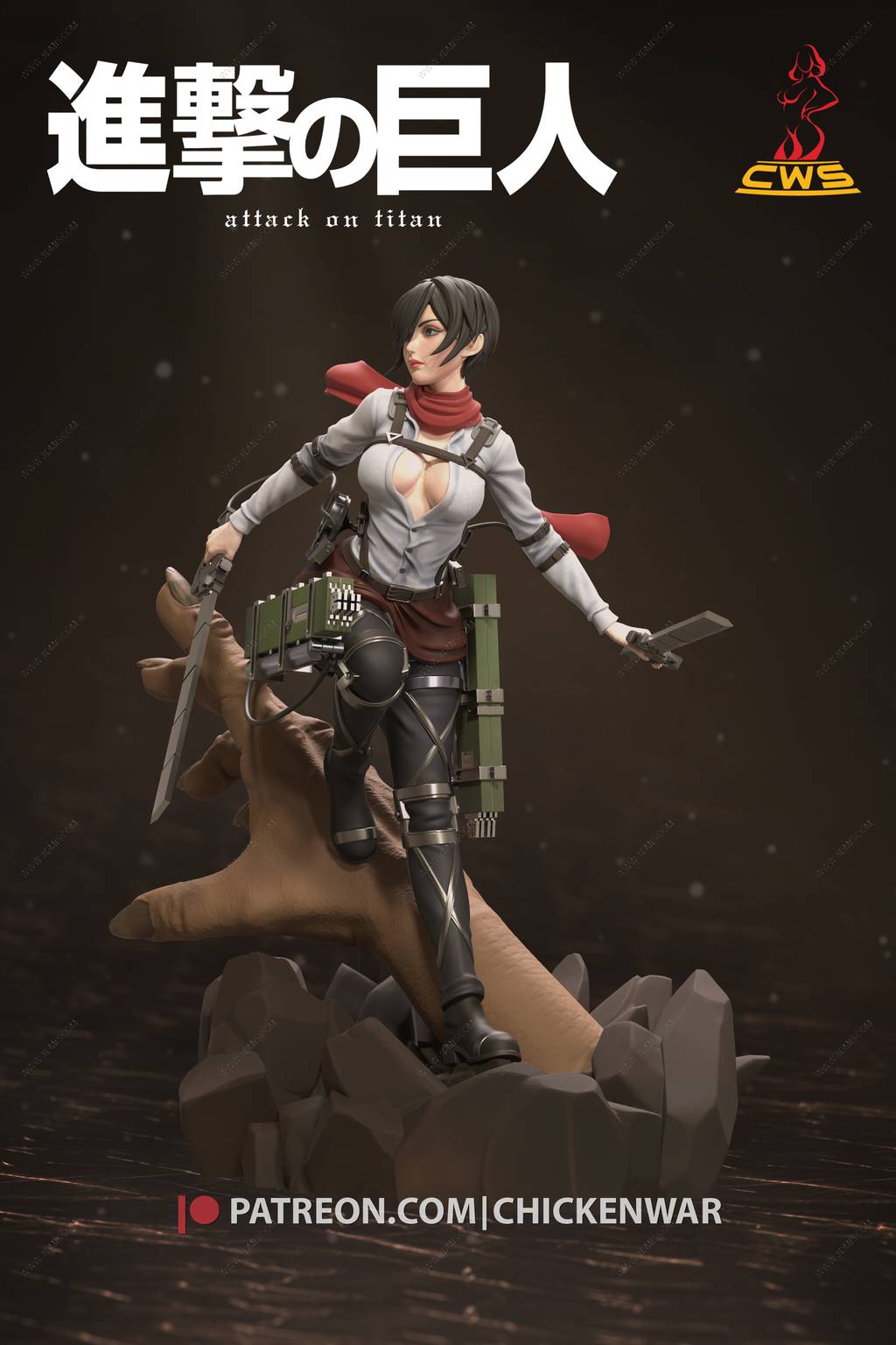 P站图纸印象馆 CW Studio 进击的巨人 三笠·阿克曼 CW Studio 进击的巨人 三笠·阿克曼