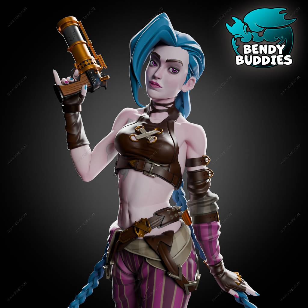 P站图纸印象馆 英雄联盟 金克丝 英雄联盟 金克丝