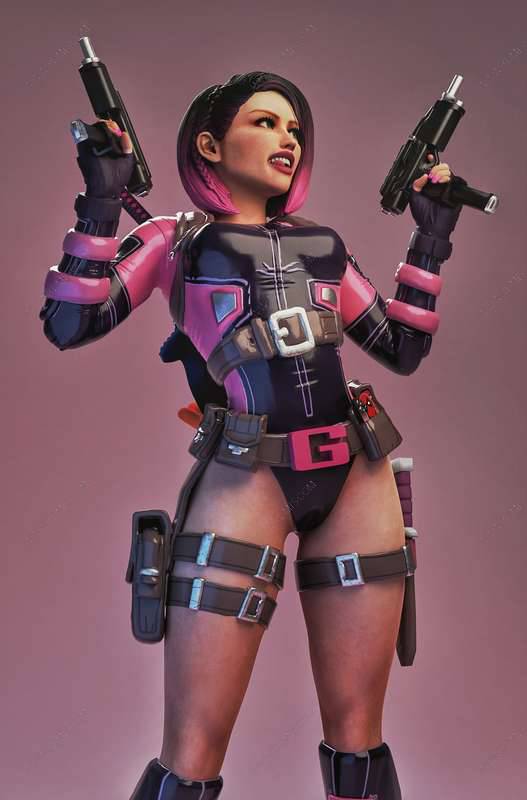 P站图纸印象馆 漫威 格温侍 漫威 格温侍