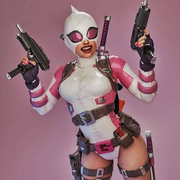 P站图纸印象馆 漫威 格温侍 漫威 格温侍