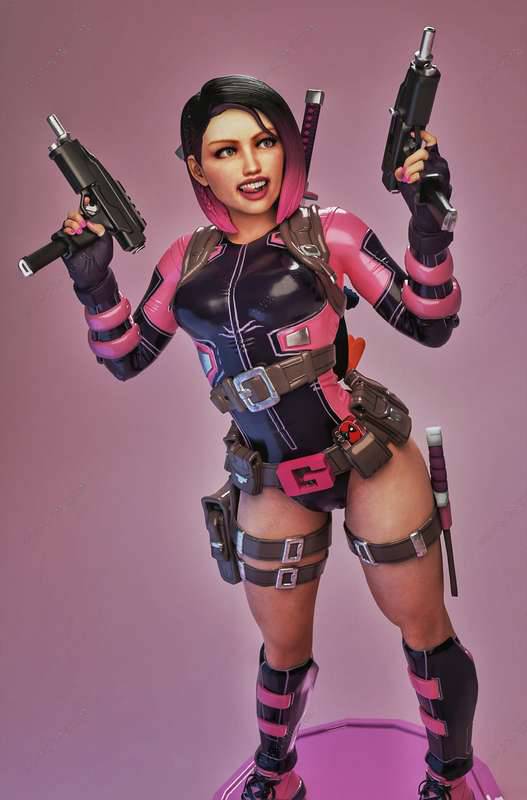 P站图纸印象馆 漫威 格温侍 漫威 格温侍