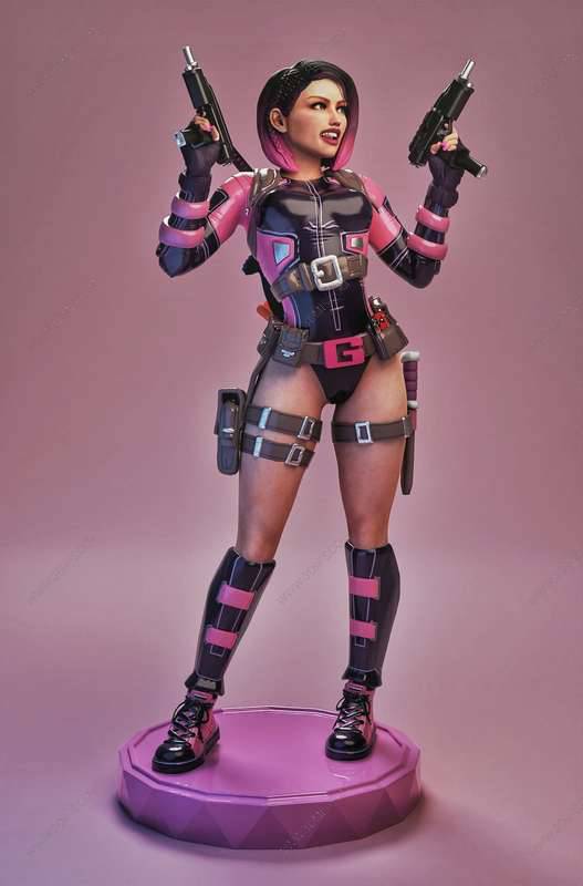 P站图纸印象馆 漫威 格温侍 漫威 格温侍