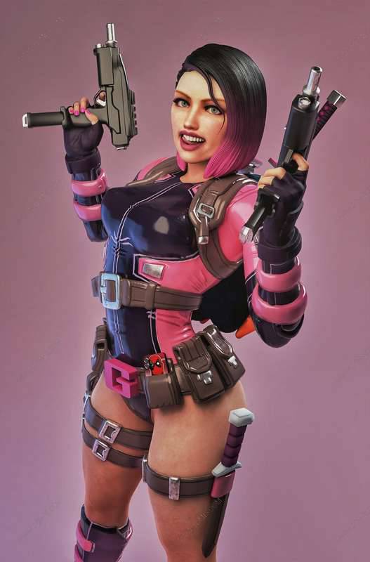 P站图纸印象馆 漫威 格温侍 漫威 格温侍