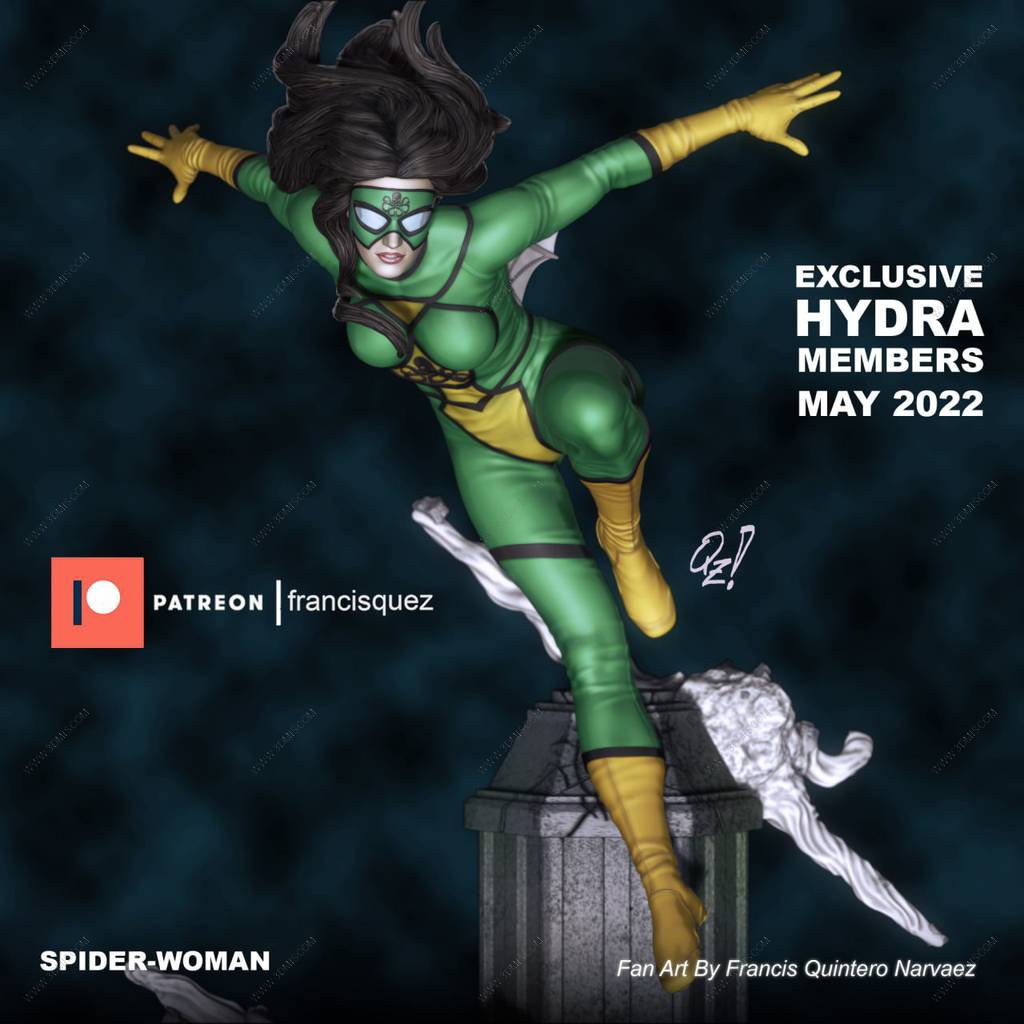 P站图纸印象馆 Francis Quez 漫威 蜘蛛女侠 Francis Quez 漫威 蜘蛛女侠