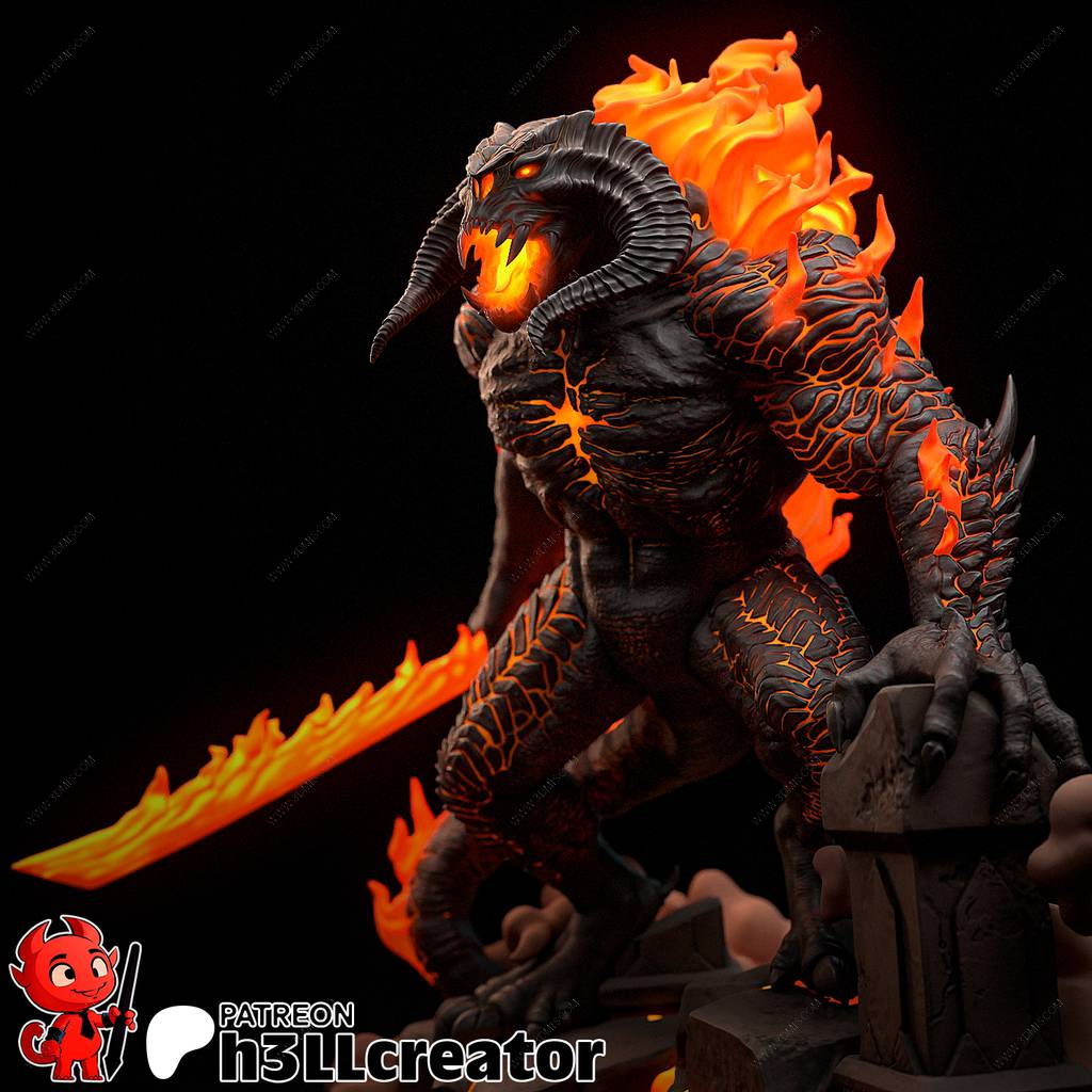 P站图纸印象馆 H3LL 指环王 炎魔 H3LL 指环王 炎魔