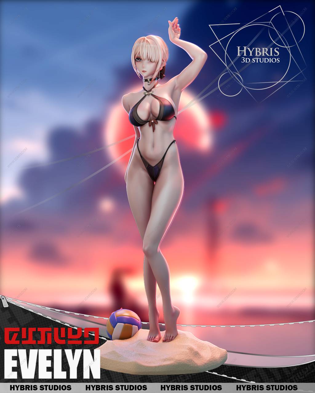 P站图纸印象馆 Hybris 绝区零 伊芙琳 Hybris 绝区零 伊芙琳