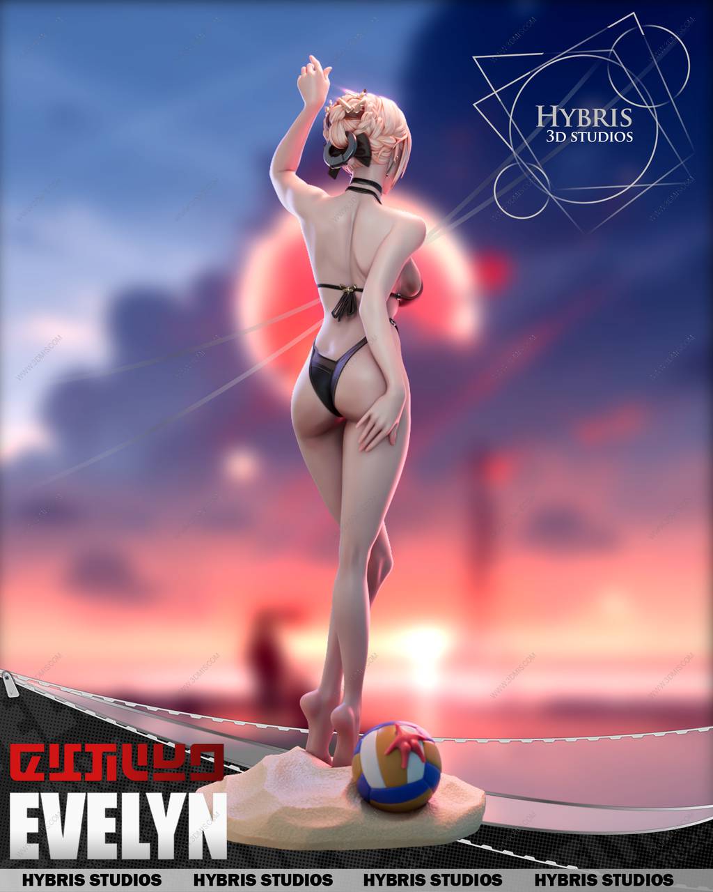 P站图纸印象馆 Hybris 绝区零 伊芙琳 Hybris 绝区零 伊芙琳