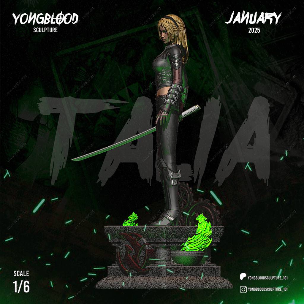 P站图纸印象馆 Yongblood Sculpture DC漫画 塔利亚·艾尔·古尔 Yongblood Sculpture DC漫画 塔利亚·艾尔·古尔