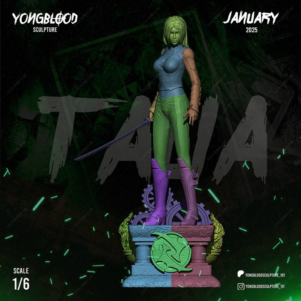 P站图纸印象馆 Yongblood Sculpture DC漫画 塔利亚·艾尔·古尔 Yongblood Sculpture DC漫画 塔利亚·艾尔·古尔