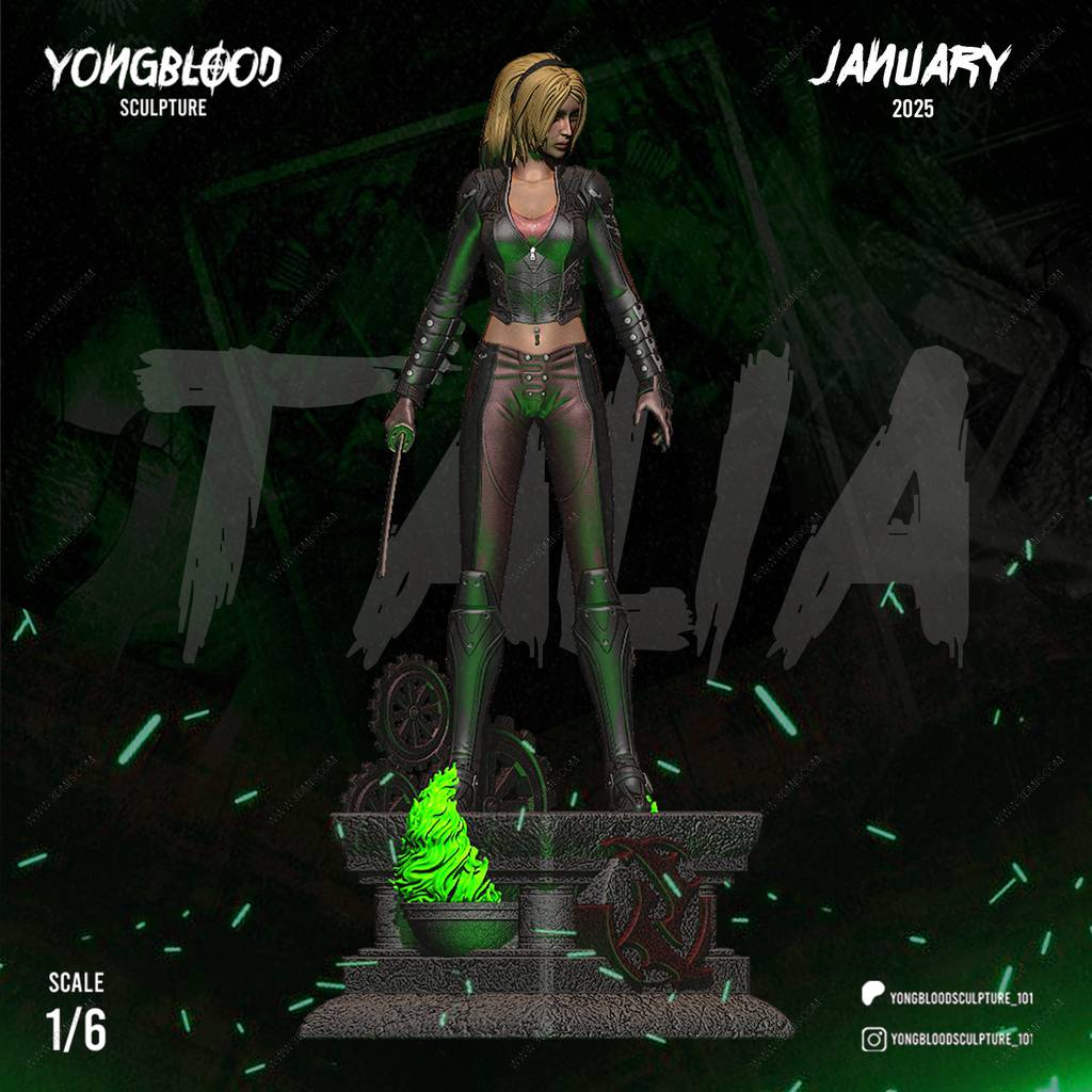 P站图纸印象馆 Yongblood Sculpture DC漫画 塔利亚·艾尔·古尔 Yongblood Sculpture DC漫画 塔利亚·艾尔·古尔