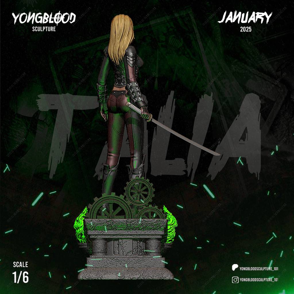 P站图纸印象馆 Yongblood Sculpture DC漫画 塔利亚·艾尔·古尔 Yongblood Sculpture DC漫画 塔利亚·艾尔·古尔