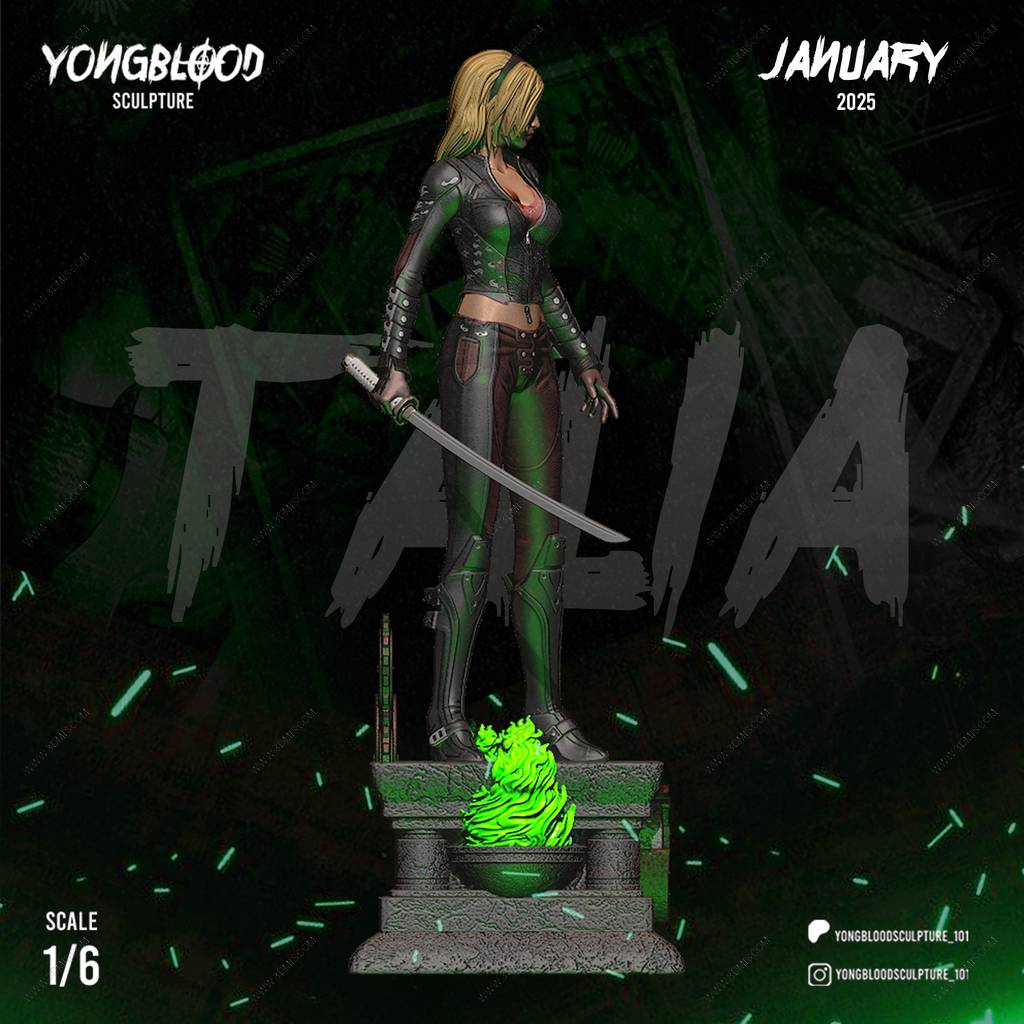 P站图纸印象馆 Yongblood Sculpture DC漫画 塔利亚·艾尔·古尔 Yongblood Sculpture DC漫画 塔利亚·艾尔·古尔