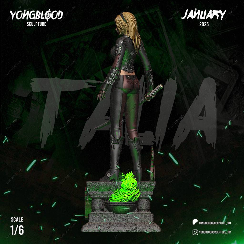 P站图纸印象馆 Yongblood Sculpture DC漫画 塔利亚·艾尔·古尔 Yongblood Sculpture DC漫画 塔利亚·艾尔·古尔