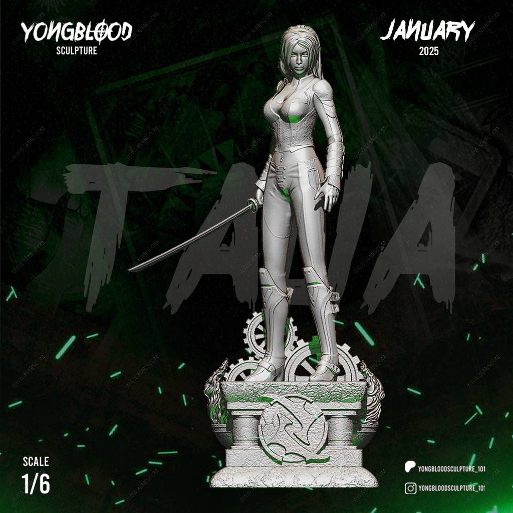 P站图纸印象馆 Yongblood Sculpture DC漫画 塔利亚·艾尔·古尔 Yongblood Sculpture DC漫画 塔利亚·艾尔·古尔