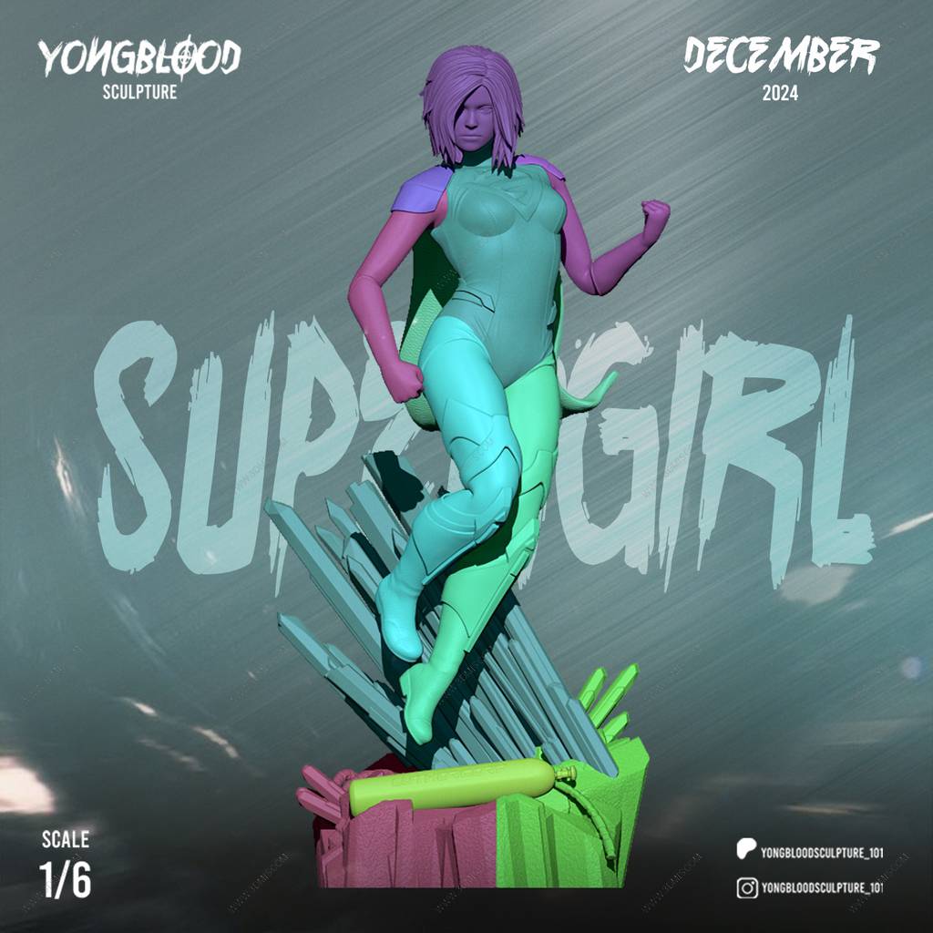 P站图纸印象馆 Yongblood Sculpture DC漫画 女超人 Yongblood Sculpture DC漫画 女超人