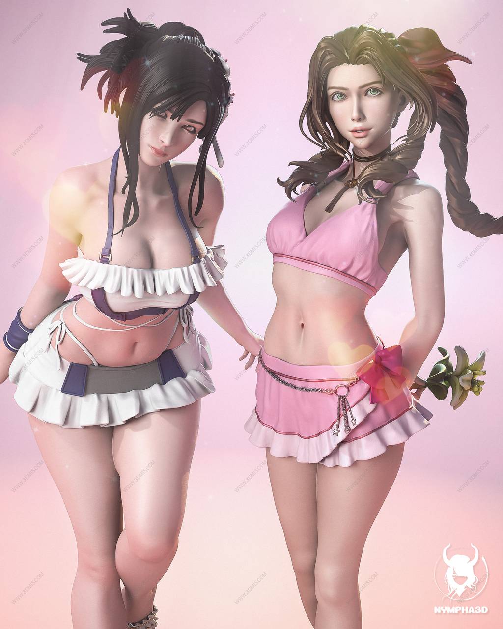 P站图纸印象馆 NYMPHA 3D 最终幻想 爱丽丝·盖恩斯巴勒和蒂法·洛克哈特 NYMPHA 3D 最终幻想 爱丽丝·盖恩斯巴勒和蒂法·洛克哈特