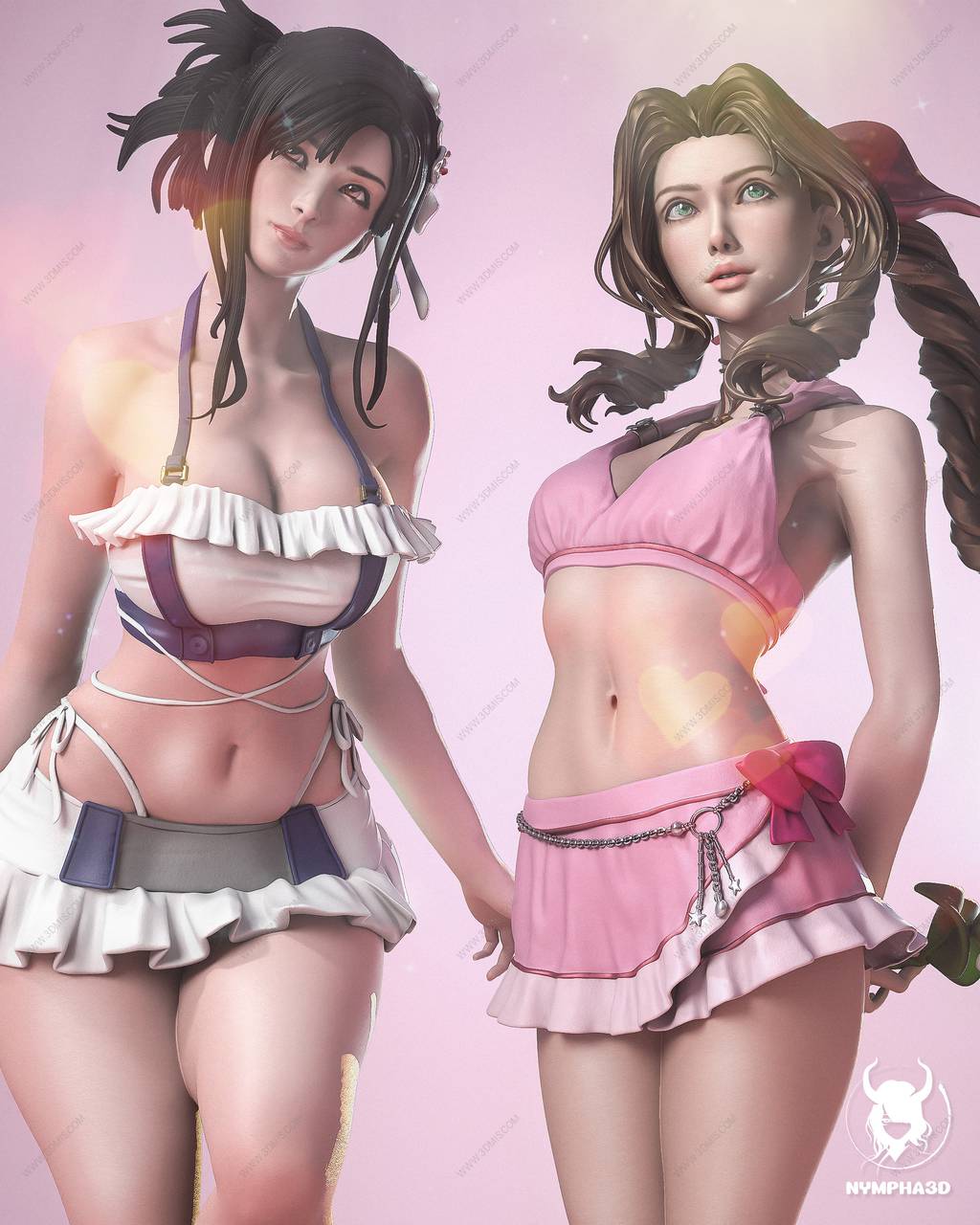 P站图纸印象馆 NYMPHA 3D 最终幻想 爱丽丝·盖恩斯巴勒和蒂法·洛克哈特 NYMPHA 3D 最终幻想 爱丽丝·盖恩斯巴勒和蒂法·洛克哈特