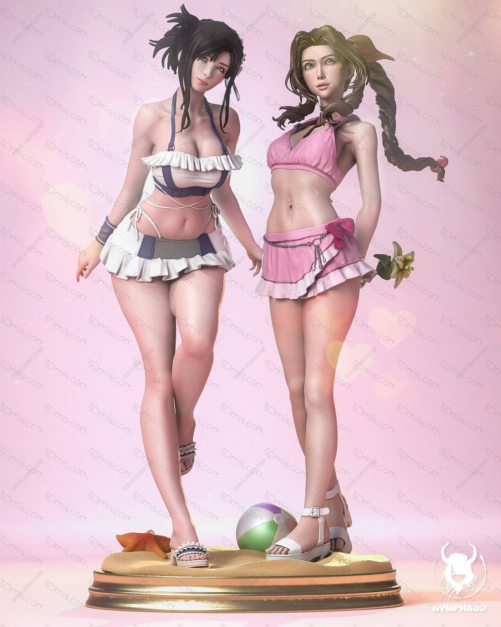 NYMPHA 3D 最终幻想 爱丽丝·盖恩斯巴勒和蒂法·洛克哈特