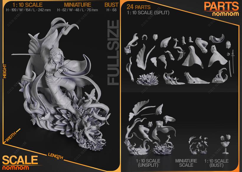 P站图纸印象馆 NomNom 鬼灭之刃 胡蝶忍 NomNom 鬼灭之刃 胡蝶忍