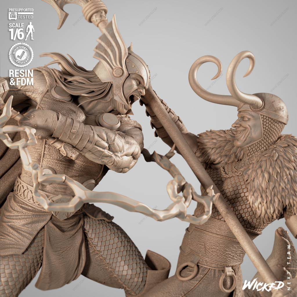 P站图纸印象馆 3DWicked 漫威 托尔与洛基 3DWicked 漫威 托尔与洛基