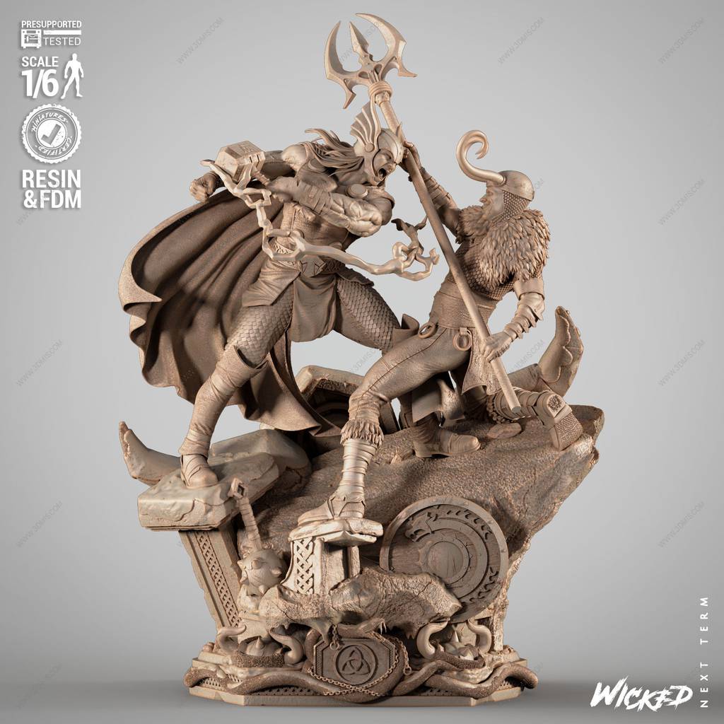 P站图纸印象馆 3DWicked 漫威 托尔与洛基 3DWicked 漫威 托尔与洛基