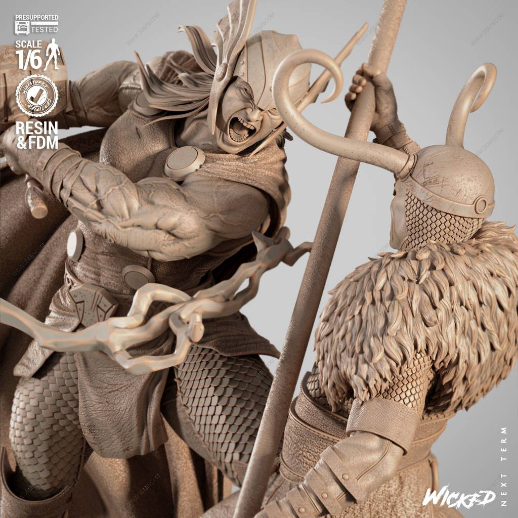 P站图纸印象馆 3DWicked 漫威 托尔与洛基 3DWicked 漫威 托尔与洛基