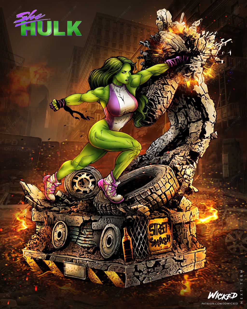 P站图纸印象馆 3DWicked 漫威 路易斯·格兰特 3DWicked 漫威 路易斯·格兰特