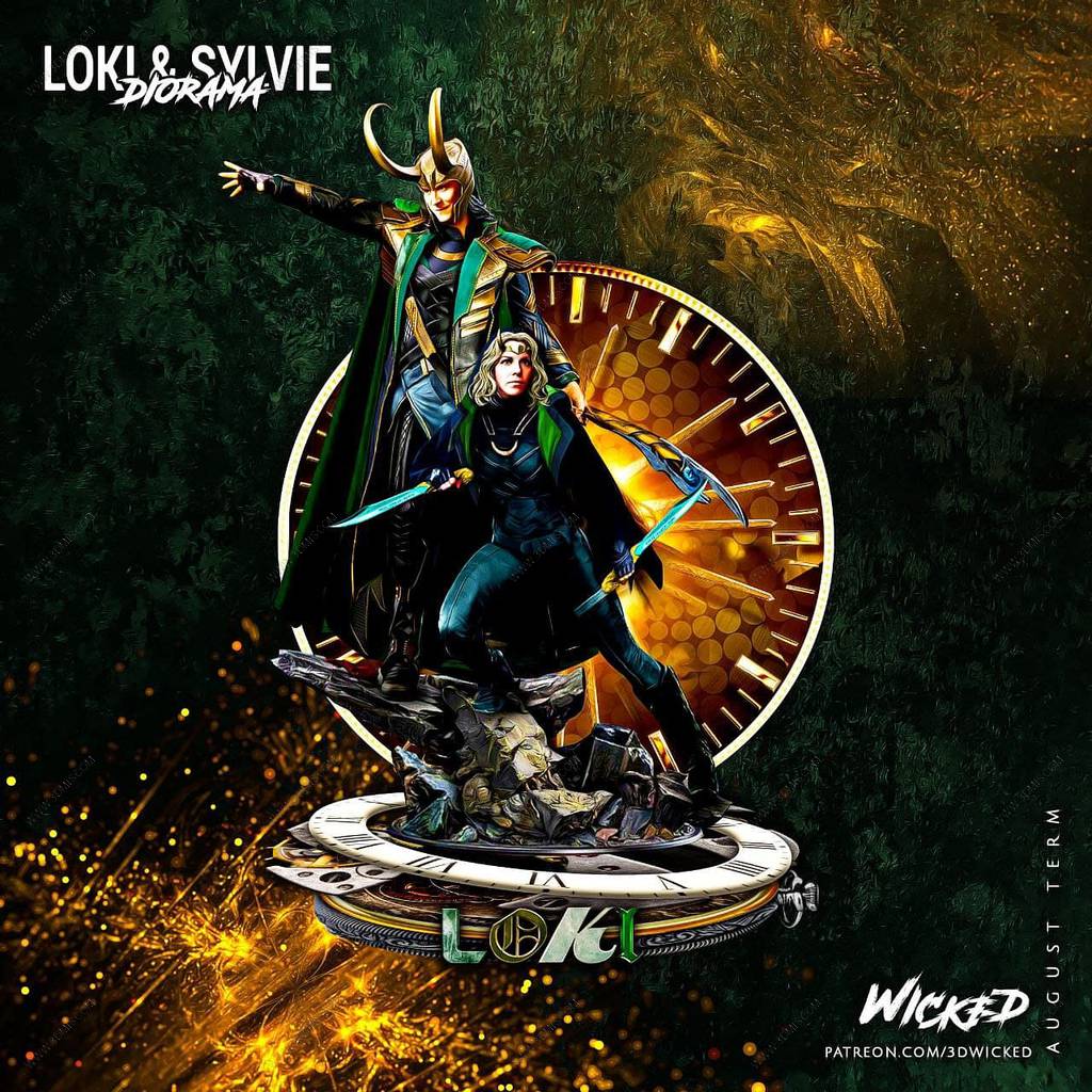 P站图纸印象馆 3DWicked 漫威 妖姬和洛基 3DWicked 漫威 妖姬和洛基