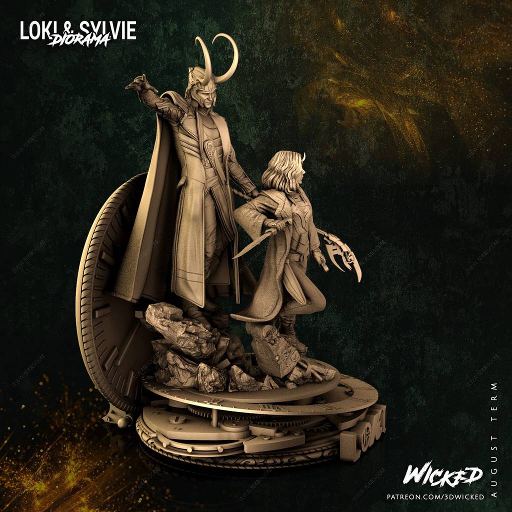 P站图纸印象馆 3DWicked 漫威 妖姬和洛基 3DWicked 漫威 妖姬和洛基