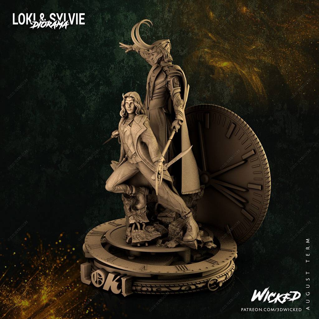 P站图纸印象馆 3DWicked 漫威 妖姬和洛基 3DWicked 漫威 妖姬和洛基