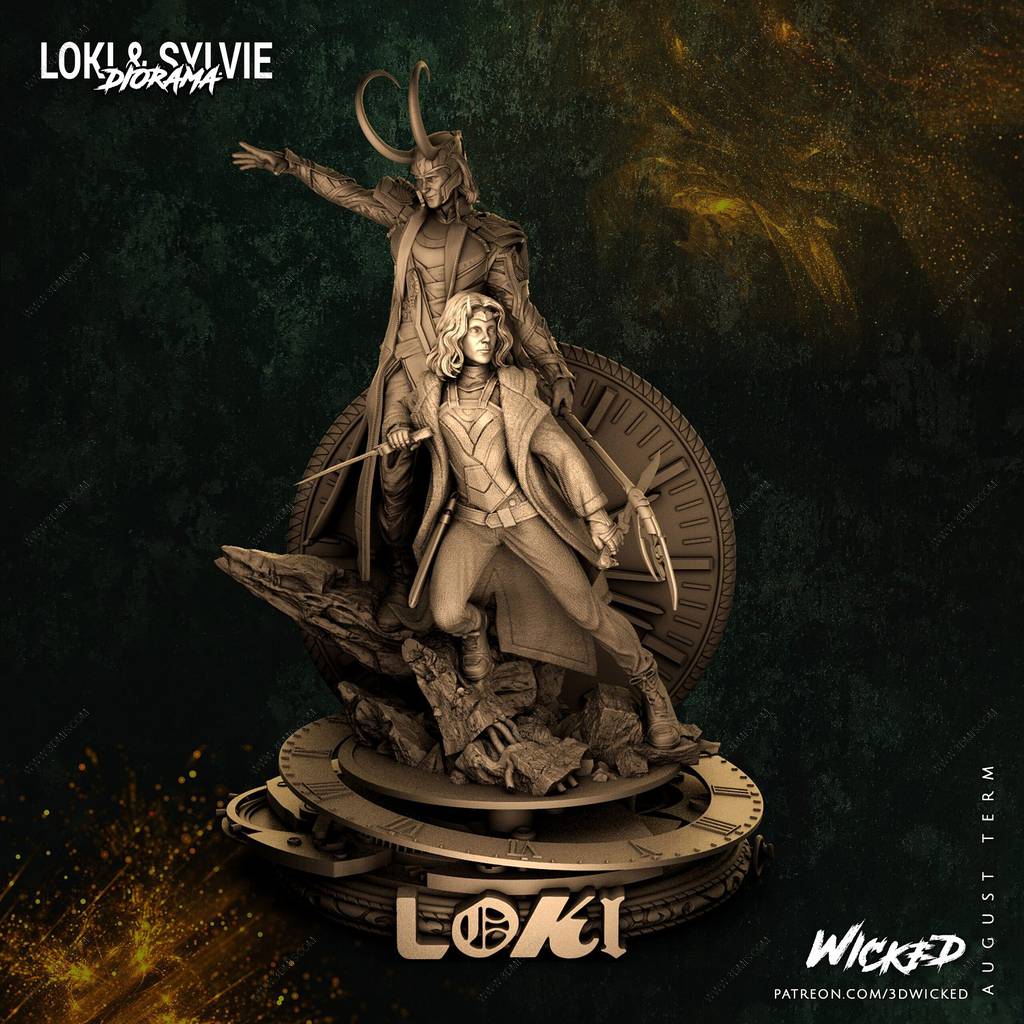 P站图纸印象馆 3DWicked 漫威 妖姬和洛基 3DWicked 漫威 妖姬和洛基