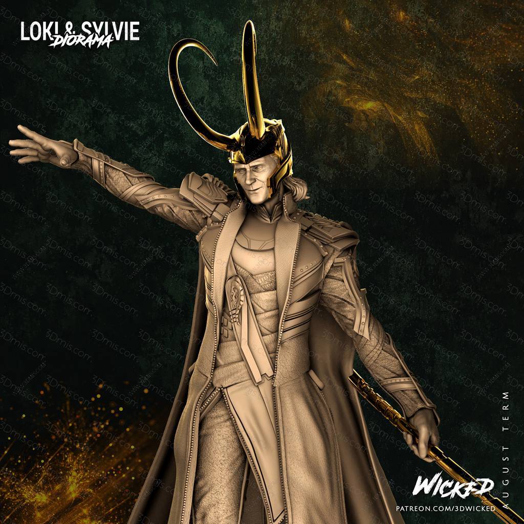 P站图纸印象馆 3DWicked 漫威 洛基 3DWicked 漫威 洛基