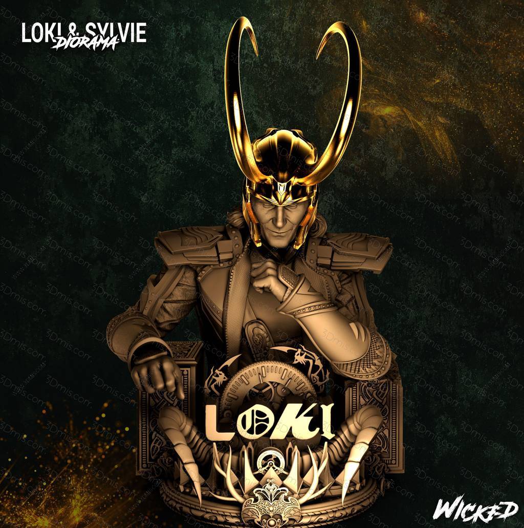 P站图纸印象馆 3DWicked 漫威 洛基 3DWicked 漫威 洛基