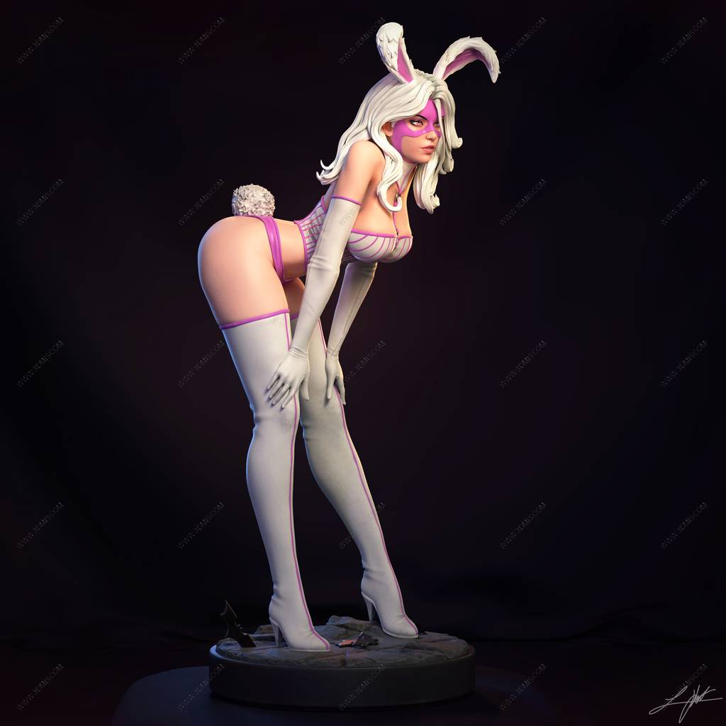 P站图纸印象馆 ABE3D DC漫画 白兔 ABE3D DC漫画 白兔