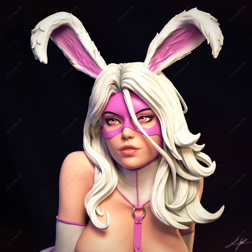 P站图纸印象馆 ABE3D DC漫画 白兔 ABE3D DC漫画 白兔