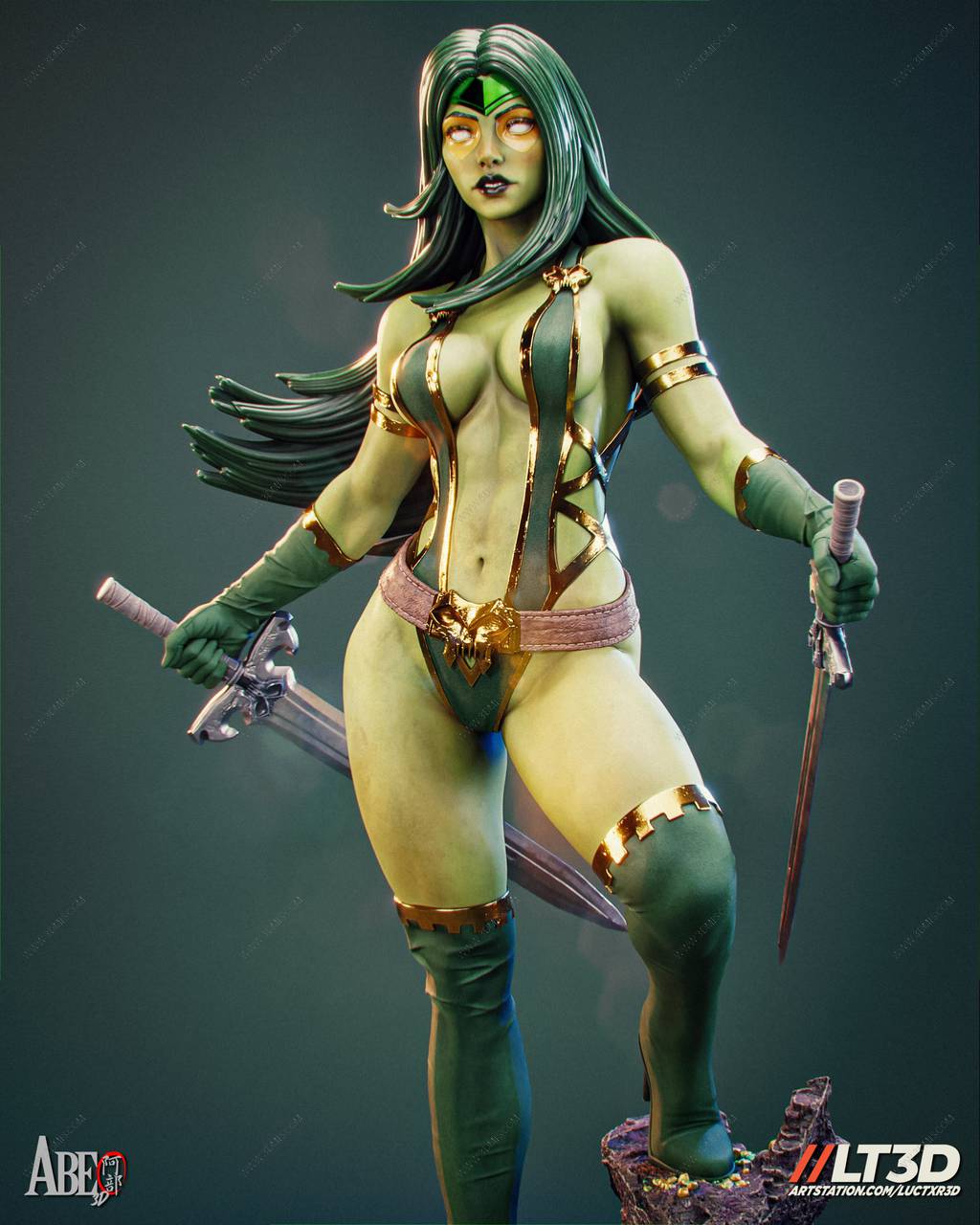 P站图纸印象馆 ABE3D 漫威 卡魔拉 ABE3D 漫威 卡魔拉