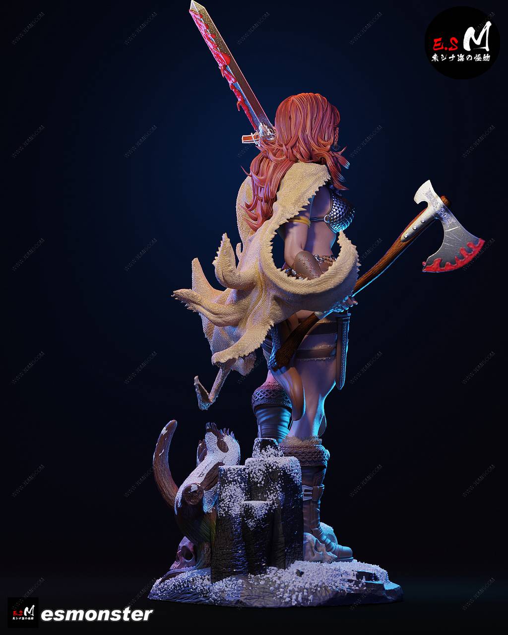 P站图纸印象馆 ESMonster 漫威 红发索尼娅 ESMonster 漫威 红发索尼娅