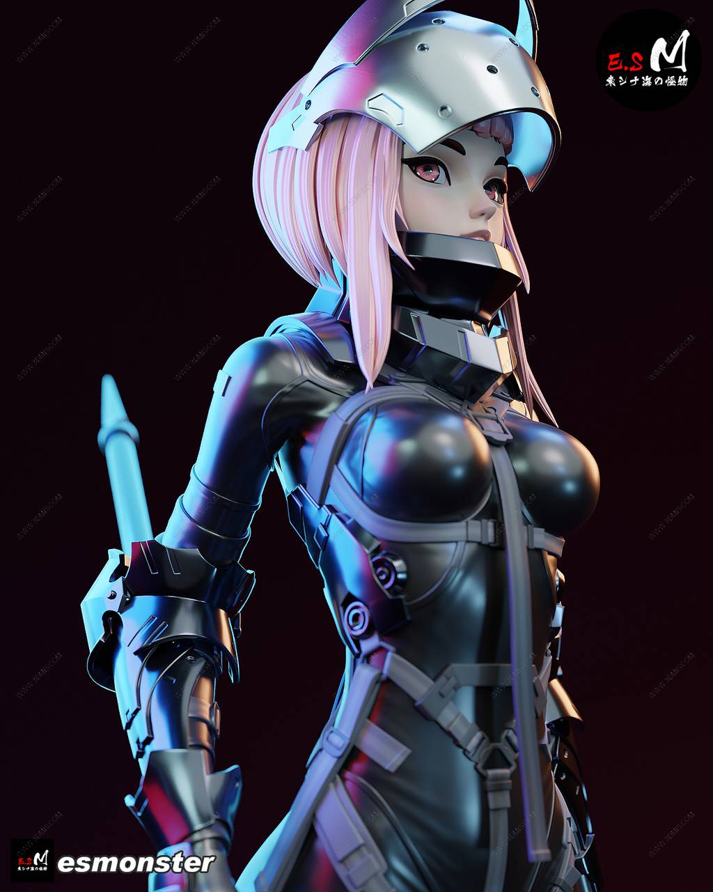 P站图纸印象馆 ESMonster 暗黑枪骑兵 ESMonster 暗黑枪骑兵